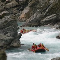 Rafting down the Rangitata River, New Zealand  